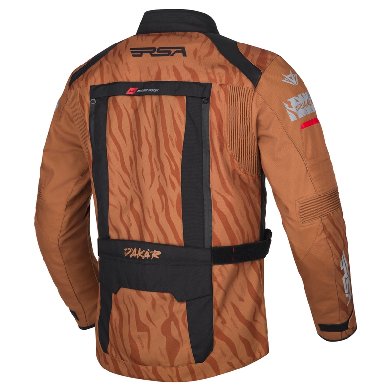 Kurtka motocyklowa RSA Dakar 2 piaskowo-czarno-czerwona
