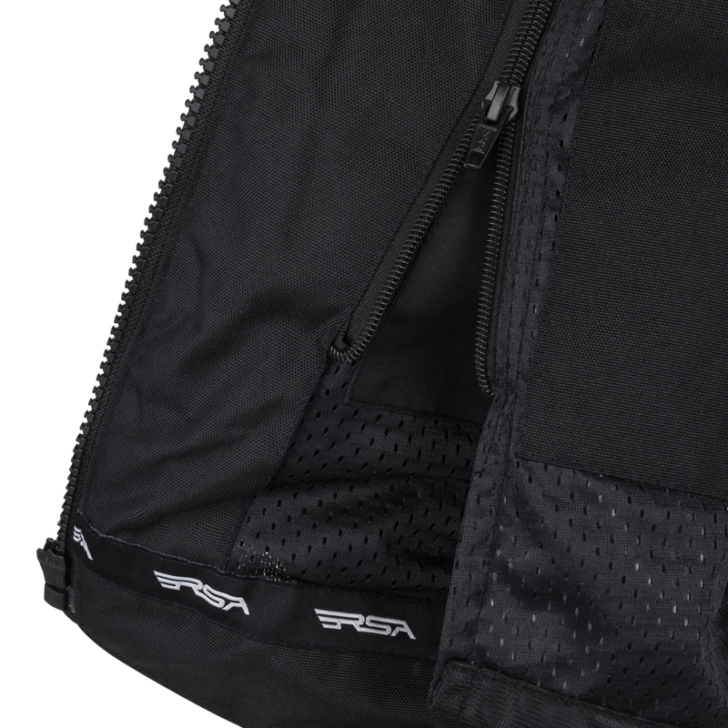 Damska kurtka motocyklowa RSA Runway w kolorze czarno-fluo żółtym