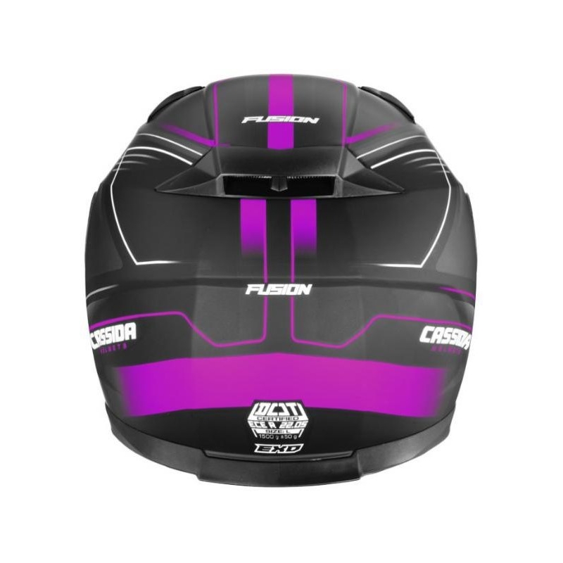 Integralny kask motocyklowy Cassida Apex Fusion czarno-różowo-biały