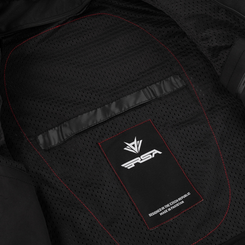 Damska kurtka motocyklowa RSA Runway w kolorze czarno-białym