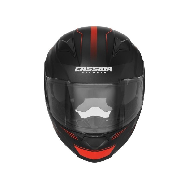 Integralny kask motocyklowy Cassida Apex Fusion czarno-fluo czerwony wyprzedaż