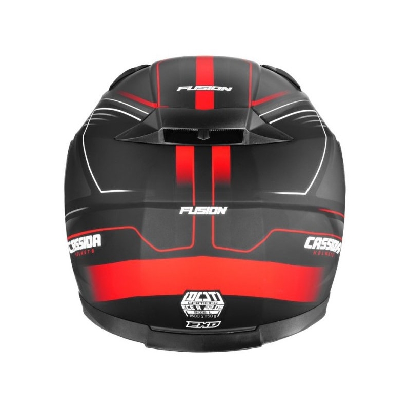 Integralny kask motocyklowy Cassida Apex Fusion czarno-fluo czerwony wyprzedaż