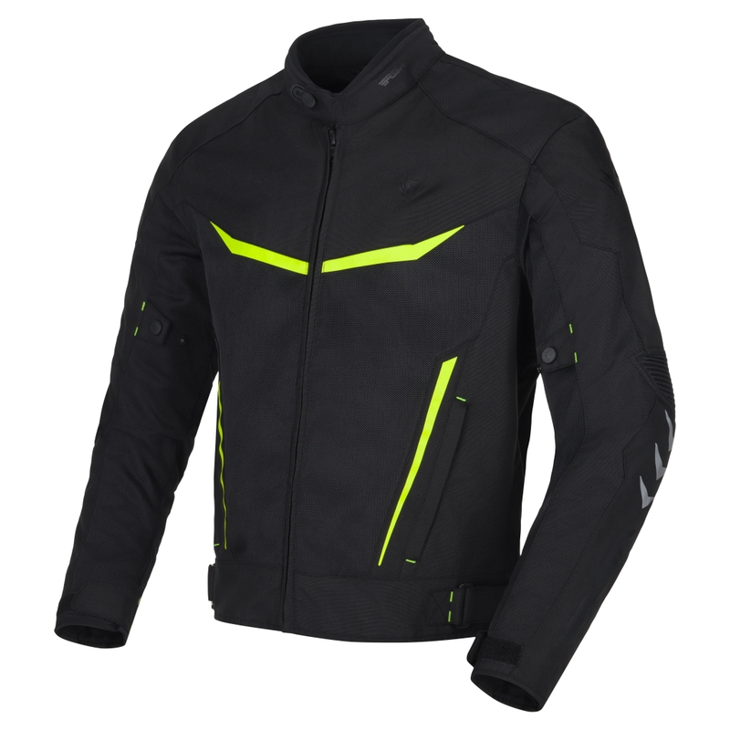 Kurtka motocyklowa RSA Runway czarno-fluo żółta - II. jakość