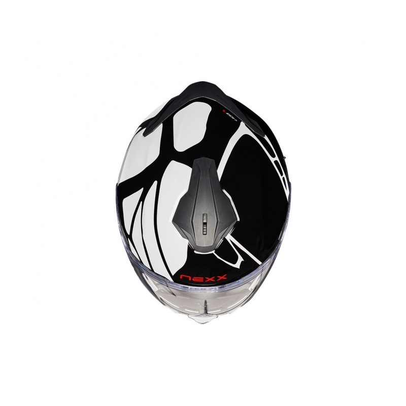 Kask motocyklowy integralny Nexx Y.100 B-SIDE czarno-biały wyprzedaż