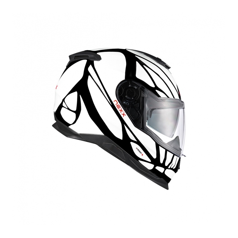 Kask motocyklowy integralny Nexx Y.100 B-SIDE czarno-biały wyprzedaż