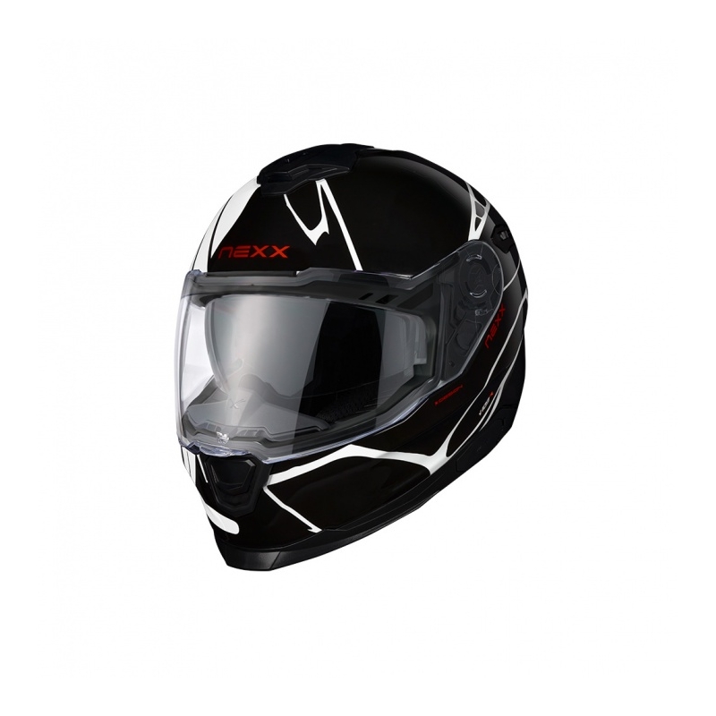 Kask motocyklowy integralny Nexx Y.100 B-SIDE czarno-biały wyprzedaż