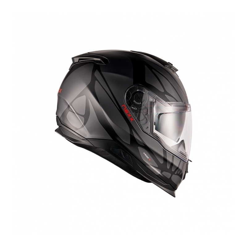 Zintegrowany kask motocyklowy Nexx Y.100 B-SIDE czarno-szary wyprzedaż