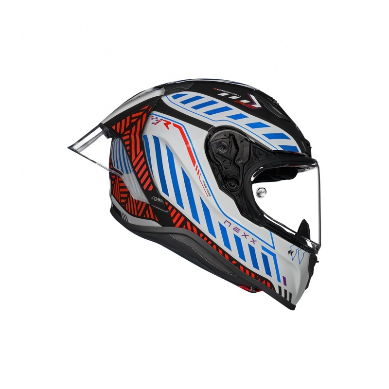 Zintegrowany kask motocyklowy Nexx NEXX X.R3R Out Brake czarno-biały wyprzedaż