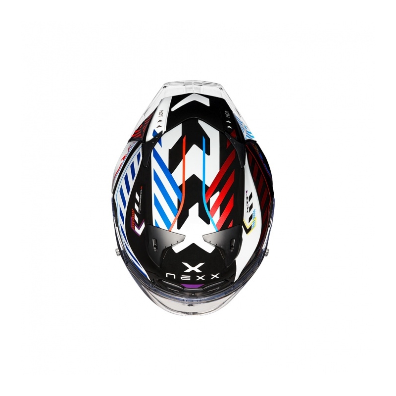 Zintegrowany kask motocyklowy Nexx NEXX X.R3R Out Brake czarno-biały wyprzedaż
