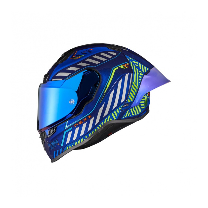 Zintegrowany kask motocyklowy Nexx NEXX X.R3R Out Brake niebieski wyprzedaż