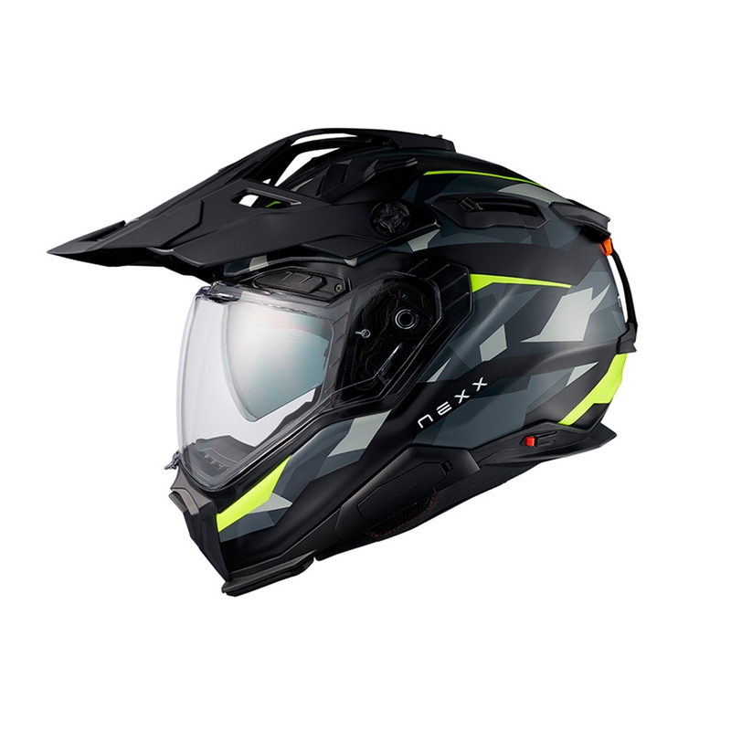 Kask motocyklowy enduro Nexx X.WED3 Trailmania szaro-fluo żółty wyprzedaż