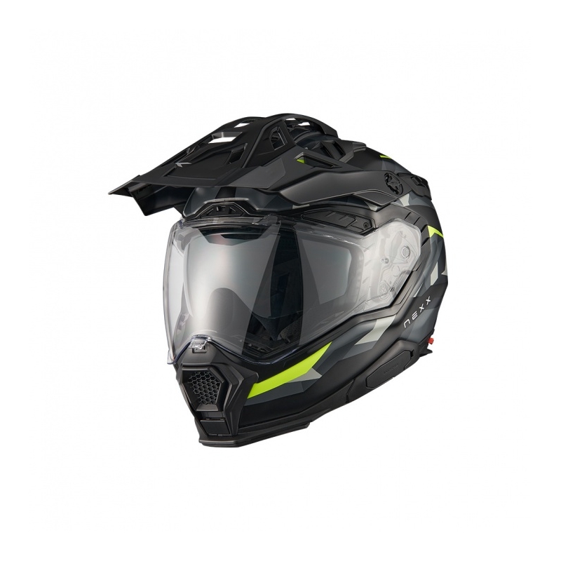 Kask motocyklowy enduro Nexx X.WED3 Trailmania szaro-fluo żółty wyprzedaż