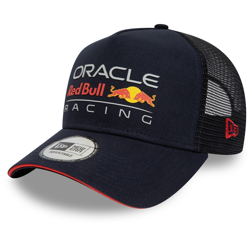 Czapka z daszkiem Red Bull Racing F1 ESS z dużym logo w kolorze ciemnoniebieskim