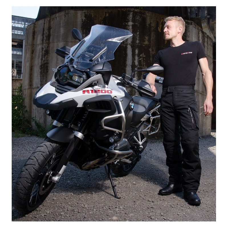 Spodnie motocyklowe Revit Outback czarne przedłużone wyprzedaż