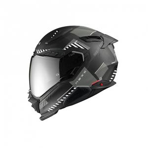 Zintegrowany kask motocyklowy Nexx X.WST3 Fluence czarno-srebrny