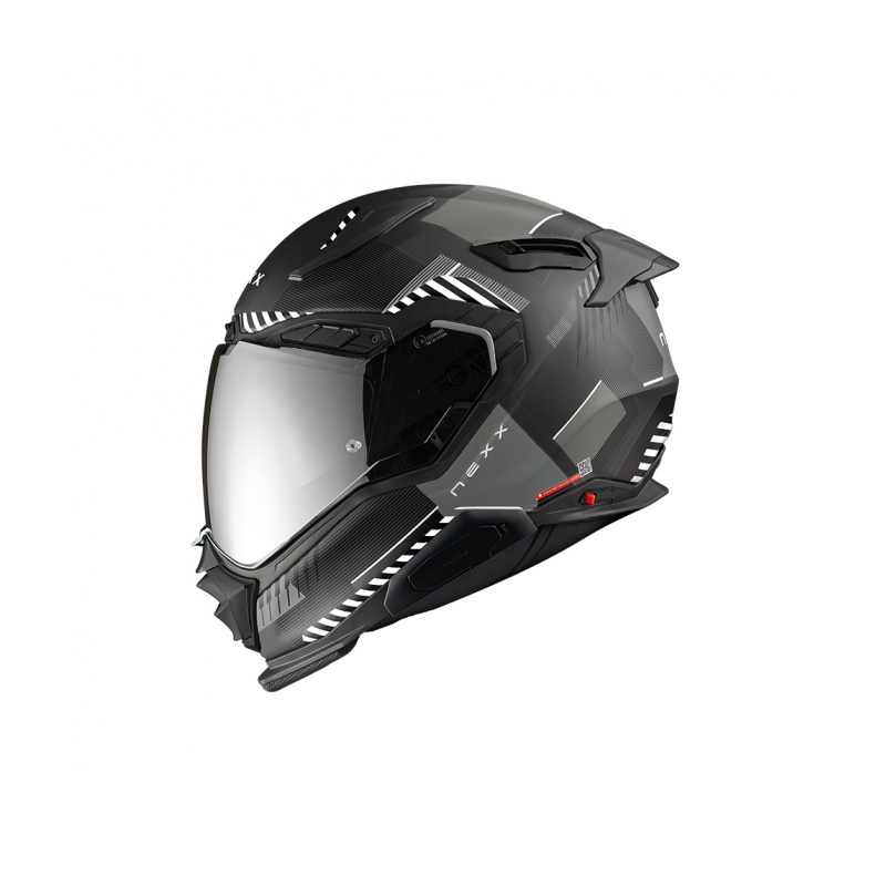 Zintegrowany kask motocyklowy Nexx X.WST3 Fluence czarno-srebrny wyprzedaż