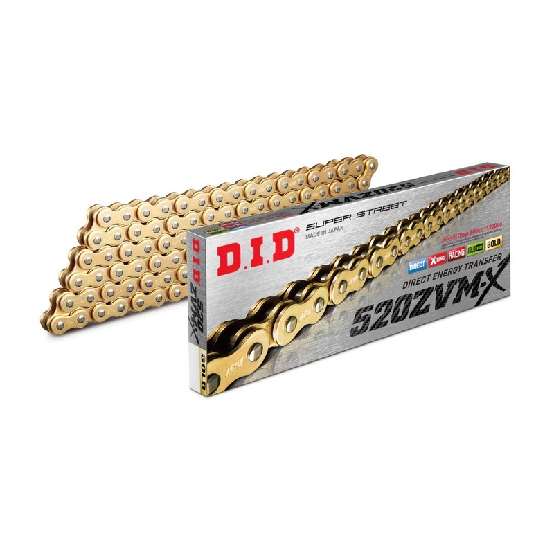 ZVM-X series X-Ring chain D.I.D Chain 520ZVM-X 106 L Gold/Gold
