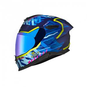 Integralny kask motocyklowy Nexx Y.100R Urbangram ciemnoniebieski