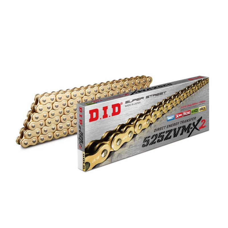 ZVM-X series X-Ring chain D.I.D Chain 525ZVM-X2 108 L Gold/Gold