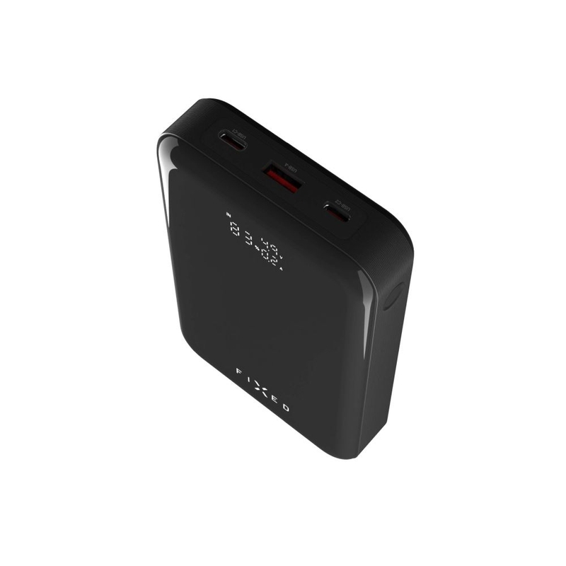 Power bank stacjonarny Zen 20 Pro z wyświetlaczem LCD w kolorze czarnym
