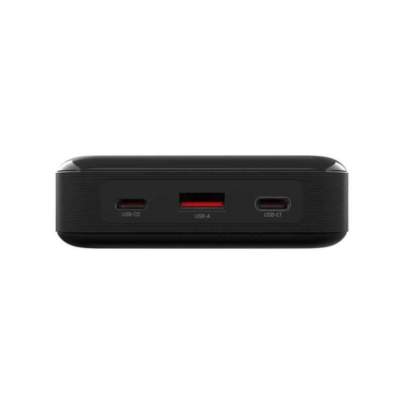 Power bank stacjonarny Zen 20 Pro z wyświetlaczem LCD w kolorze czarnym