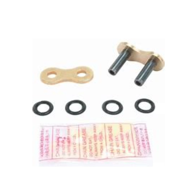 Rivet type connecting link D.I.D Chain 530VX3 ZJ Gold/Black