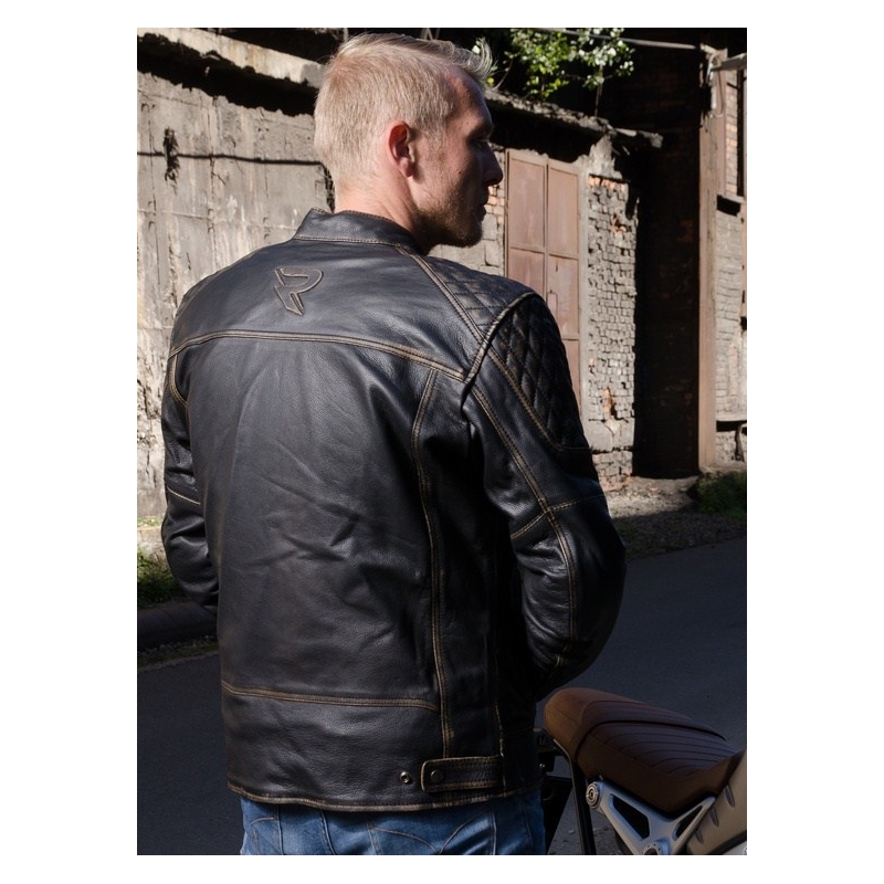 Skórzana kurtka motocyklowa Street Racer Retro wyprzedaż