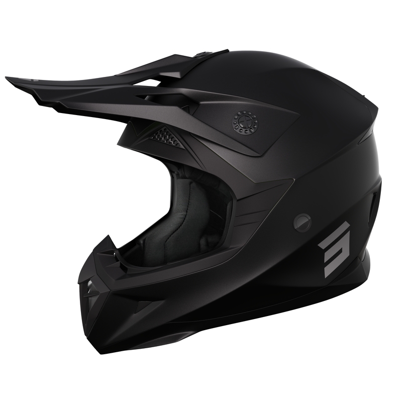 Dziecięcy kask motocrossowy Shot Pulse Kid 2.0 w kolorze czarnym matowym