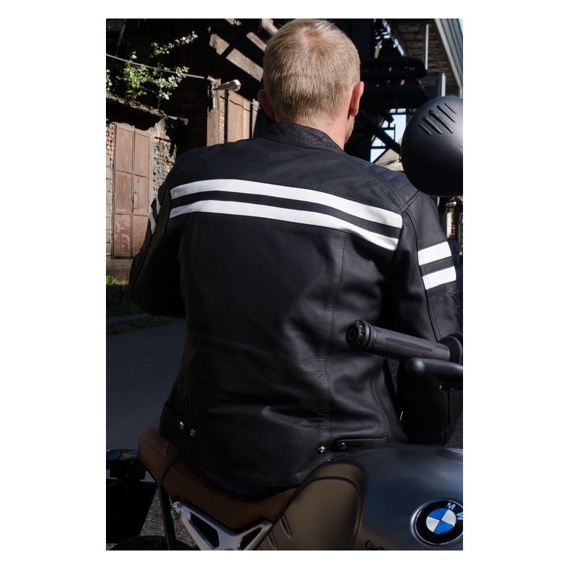 Skórzana kurtka motocyklowa Street Racer Block