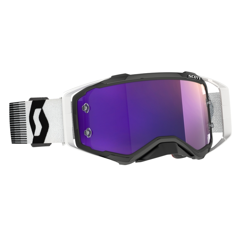 Gogle motocrossowe Scott Prospect CH Premium czarno-biało-fioletowe
