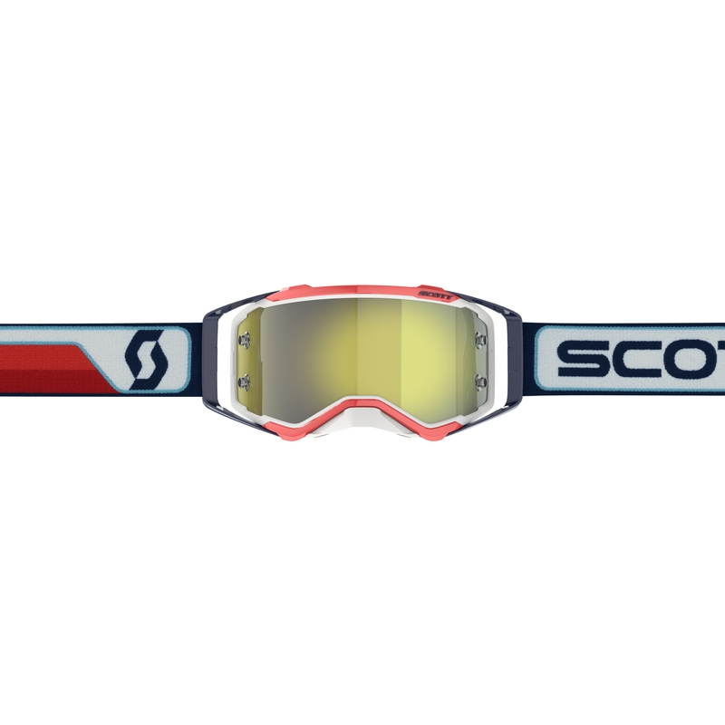 Gogle motocrossowe Scott Prospect CH czerwono-biało-żółte