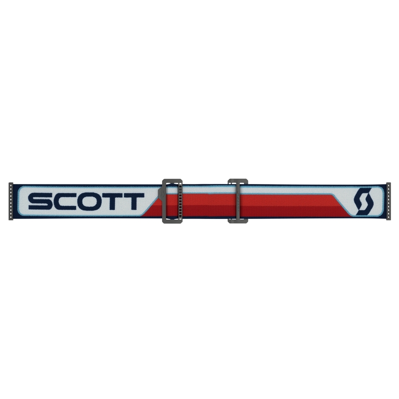 Gogle motocrossowe Scott Prospect CH czerwono-biało-żółte