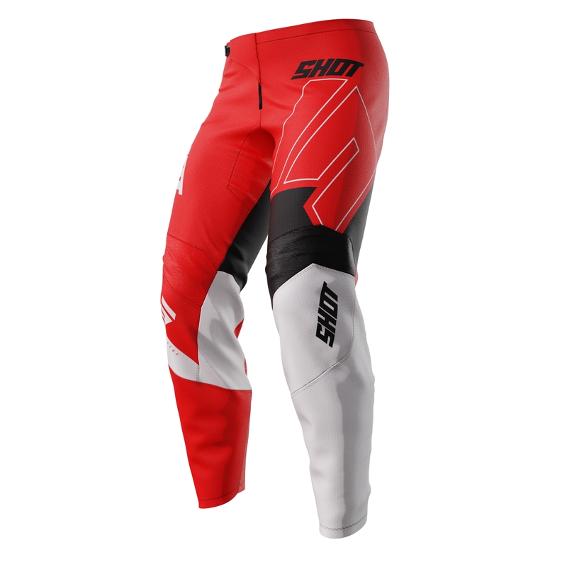 Dziecięce spodnie motocrossowe Shot Draw Rush czerwone wyprzedaż