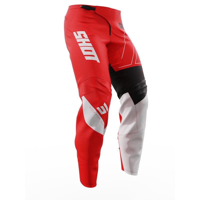 Dziecięce spodnie motocrossowe Shot Draw Rush czerwone wyprzedaż