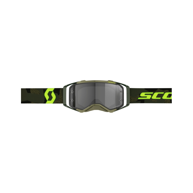 Gogle motocrossowe Scott Prospect LS khaki-fluo, żółto-jasnoszare