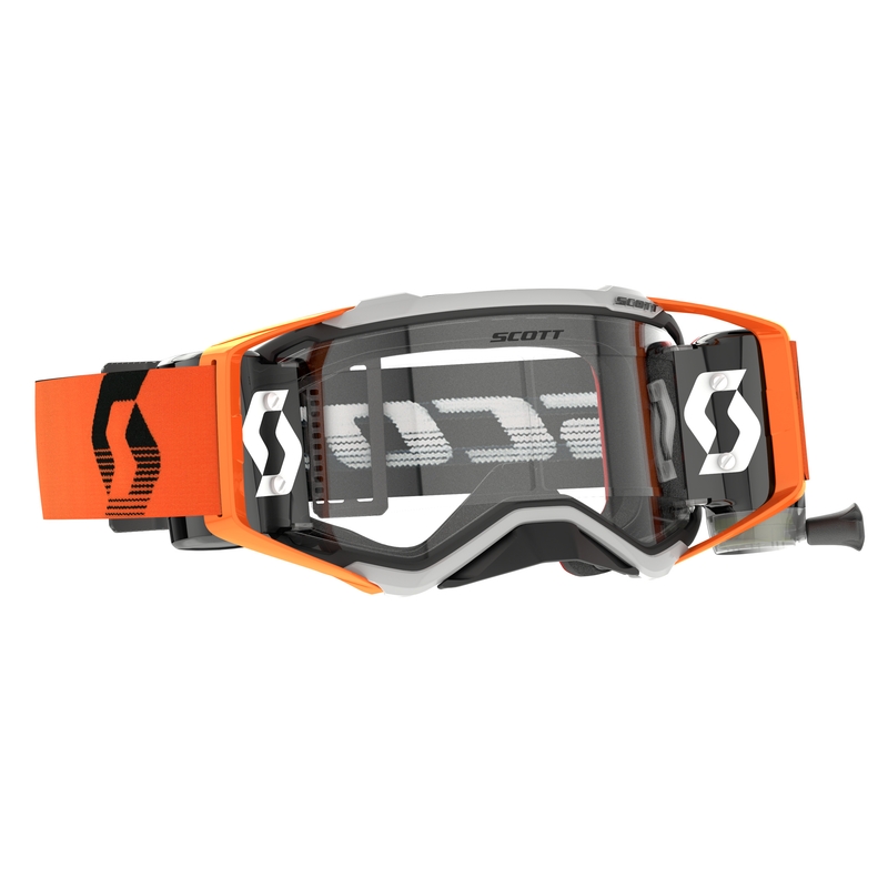 Gogle motocrossowe Scott Prospect WFS szaro-pomarańczowe