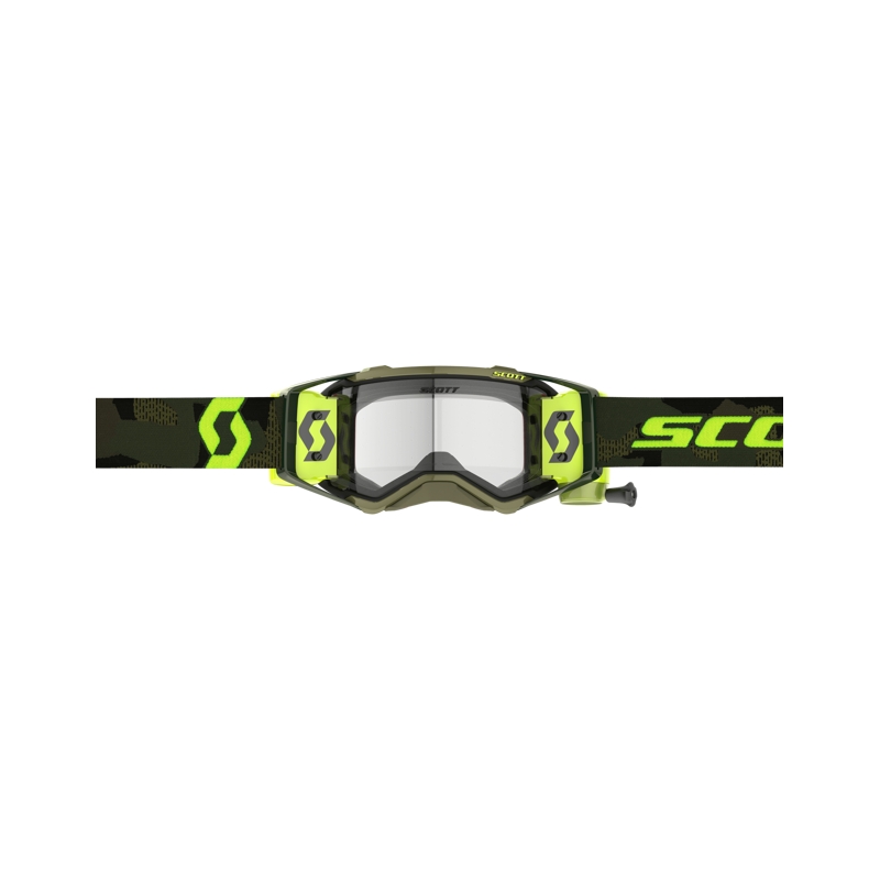 Gogle motocrossowe Scott Prospect Super WFS khaki-fluo żółte