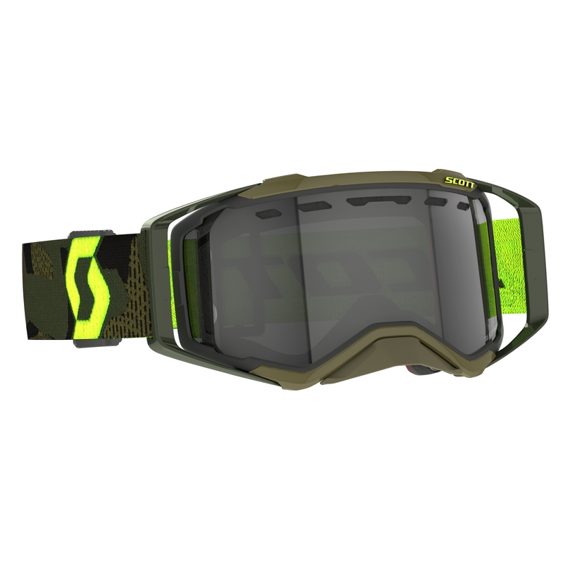 Gogle motocrossowe Scott Prospect Enduro LS khaki-fluo żółto-szare