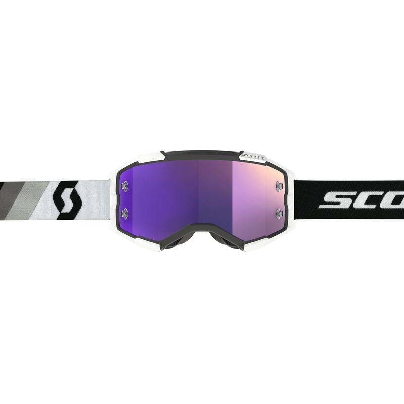 Gogle motocrossowe Scott Fury CH Premium czarno-biało-fioletowe