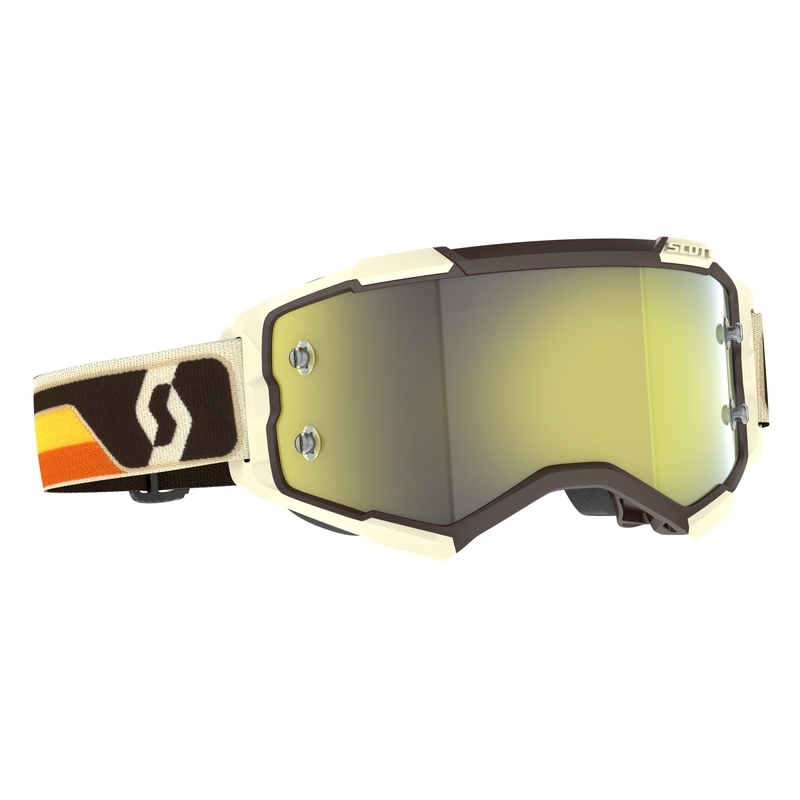 Gogle motocrossowe Scott Fury CH brązowo-beżowo-żółte