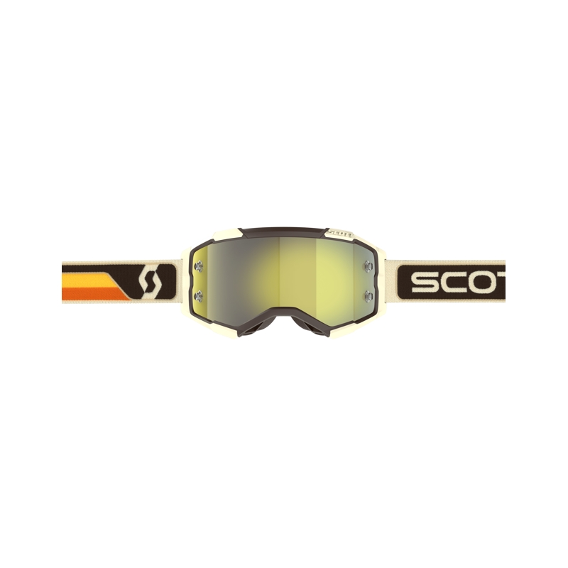 Gogle motocrossowe Scott Fury CH brązowo-beżowo-żółte