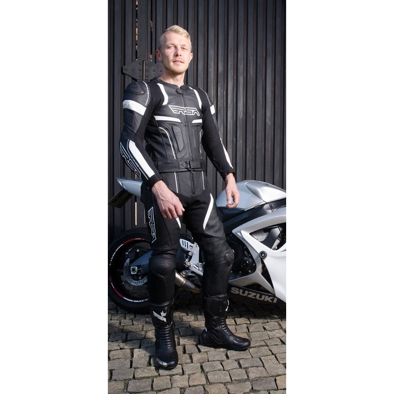 Kombinezon motocyklowy RSA Speedway czarno-biały wyprzedaż