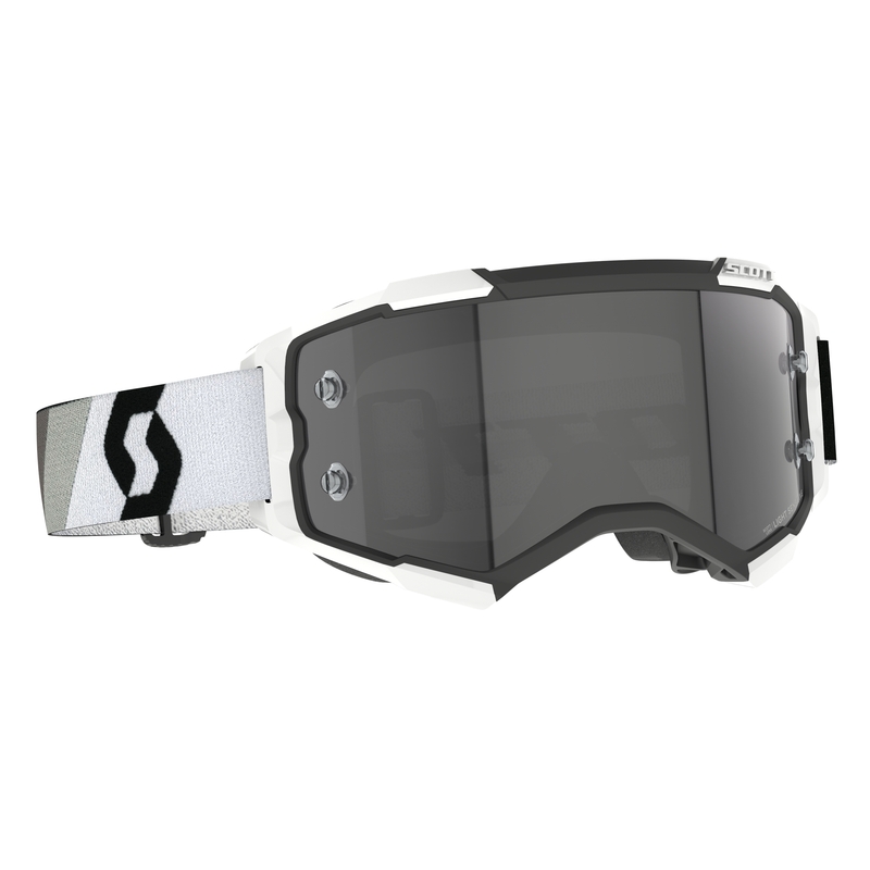 Gogle motocrossowe Scott Fury LS Premium czarno-biało-szare