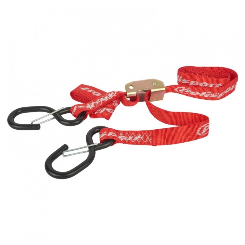 Tie down carabiner POLISPORT red