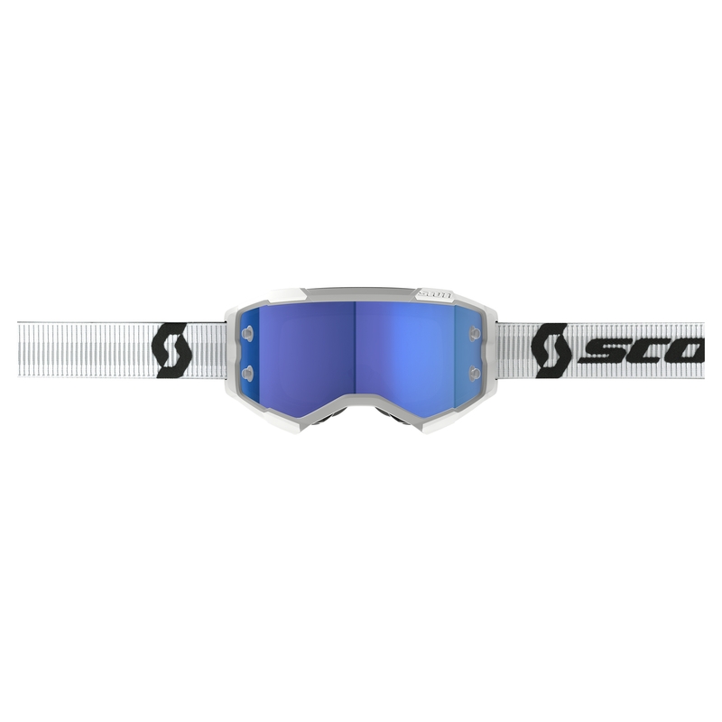 Gogle motocrossowe Scott Fury CH biało-niebieskie