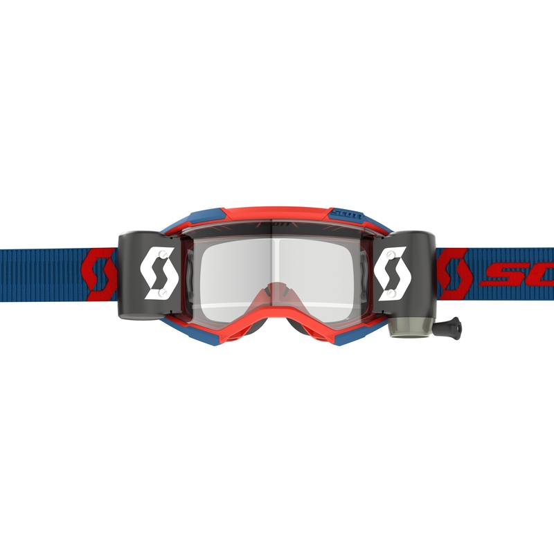 Gogle motocrossowe Scott Fury WFS niebiesko-fluo-czerwone