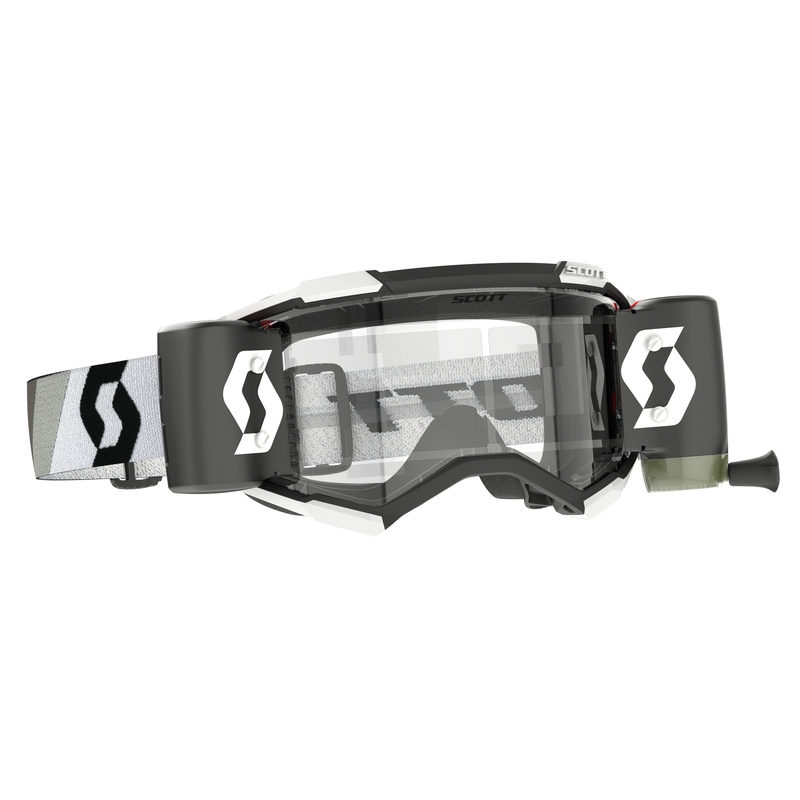 Gogle motocrossowe Scott Fury WFS Premium czarno-białe