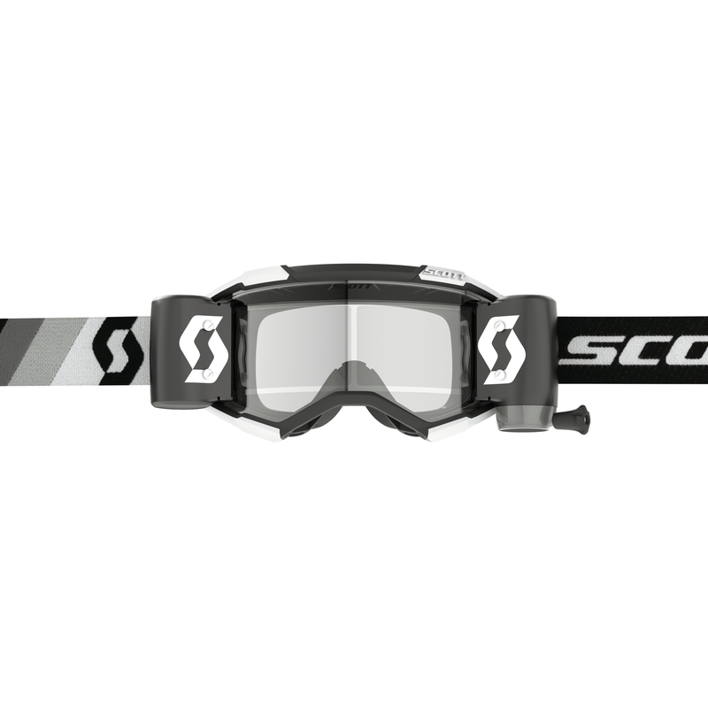 Gogle motocrossowe Scott Fury WFS Premium czarno-białe
