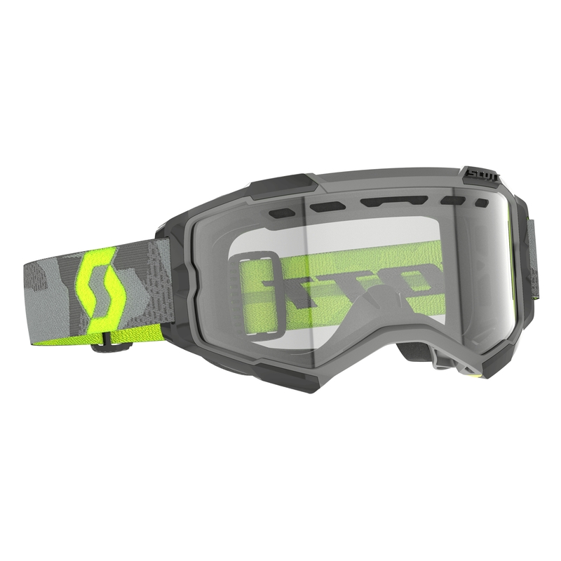 Gogle motocrossowe Scott Fury Enduro szaro-fluo żółte