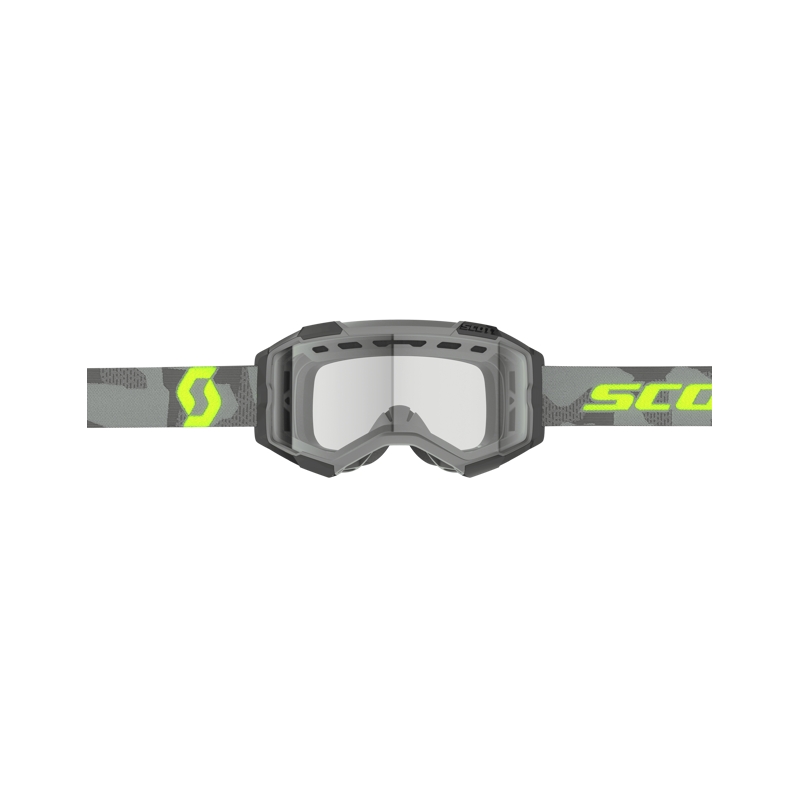 Gogle motocrossowe Scott Fury Enduro szaro-fluo żółte